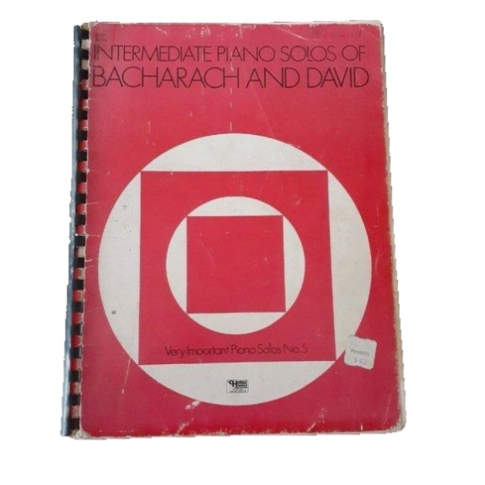 Intermediate Piano Songs of Bacharach and David Vintage Piano Music Book